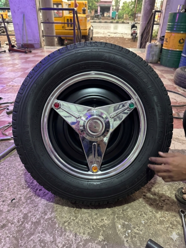 R - 14” inch tyre size wheel cap / steel wheel cap / cp wheel cap / [2 pis 2 पीस आयेगा] / dost wheel cap / dezire wheel cap / tyre wheel steel wheel / with 2 fitting clamps