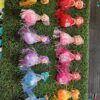 Dhaga doll / bew doll / bahuli / 12 pis / 6 different colours ❤️🩵💙💜💛♥️with rubber (chipko)