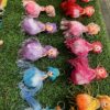 Dhaga doll / bew doll / bahuli / 12 pis / 6 different colours ❤️🩵💙💜💛♥️with rubber (chipko)