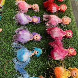 img_3790 Dhaga doll / bew doll / bahuli / 12 pis / 6 different colours ❤️🩵💙💜💛♥️with rubber (chipko)
