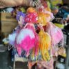 Dhaga doll / bew doll / bahuli / 12 pis / 6 different colours ❤️🩵💙💜💛♥️with rubber (chipko)