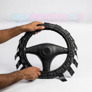 img_3942 Leather elastic steering cover (black) / heavy quality steering wheel cover / stering kavar / cover / lethar steering cover / {Size - 14тАЭ to 17тАЭ inch steering} full elastic
рд▓реЗрджрд░ рдЗрд▓рд╛рд╕реНрдЯрд┐рдХ рд╕реНрдЯреЗрд░рд┐рдВрдЧ рдХрд╡рд░(рдмреНрд▓реИрдХ)