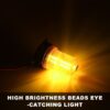 Beacon strob light / Warning Light for [12V 24V Common] Vehicle Golf Carts Tractor yellow|1x Warning Night Life  Safety Kits & Supplies| Motors