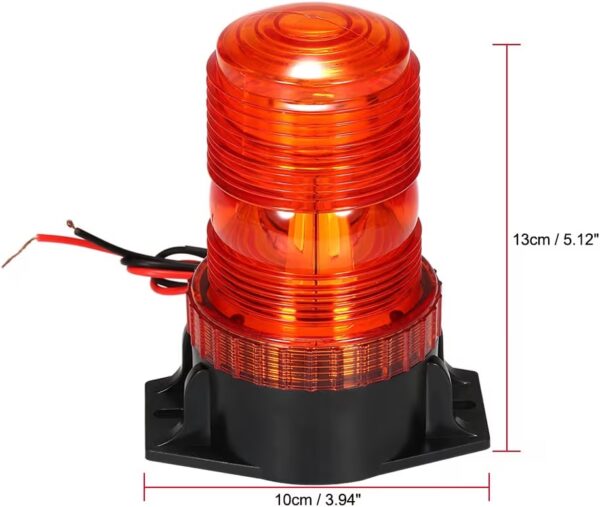 Beacon strob light / Warning Light for [12V 24V Common] Vehicle Golf Carts Tractor yellow|1x Warning Night Life  Safety Kits & Supplies| Motors