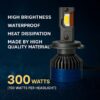 61utxjpo76l-_ac_aiweblab1006854t4_fmavif_sf10501050_pq64_-jpg LIU HJG 300W H4 White Car LED DC 12V-80V Headlight Bulb (12v/ 24v कॉमन) हाई पावर 300 वाट बल्ब 1 साल वारंटी के साथ (1 year warranty)