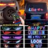 810bdw7wxsl-_ac_aiweblab1006854t4_fmavif_sf10501050_pq64_-jpg π Devil Eyes Flexible LED {12volt / 24volt common} Digital Display Light for Car & Truck β Smart APP Control, Devil Eyes Light for Cars, 4.7 * 23.4"/120 * 595mm Programmable Flexible LED Digital Display Smart APP Control Custom Text DIY Pattern, Soft Screen LED Lights for Car Trucks Decor