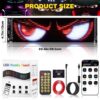 810y2dofhyl-_ac_aiweblab1006854t4_fmavif_sf10501050_pq64_-jpg π Devil Eyes Flexible LED {12volt / 24volt common} Digital Display Light for Car & Truck β Smart APP Control, Devil Eyes Light for Cars, 4.7 * 23.4"/120 * 595mm Programmable Flexible LED Digital Display Smart APP Control Custom Text DIY Pattern, Soft Screen LED Lights for Car Trucks Decor