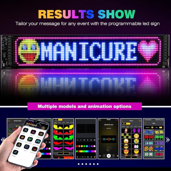 81ieywoq7pl-_ac_aiweblab1006854t4_fmavif_sf10501050_pq64_-jpg π Devil Eyes Flexible LED {12volt / 24volt common} Digital Display Light for Car & Truck β Smart APP Control, Devil Eyes Light for Cars, 4.7 * 23.4"/120 * 595mm Programmable Flexible LED Digital Display Smart APP Control Custom Text DIY Pattern, Soft Screen LED Lights for Car Trucks Decor