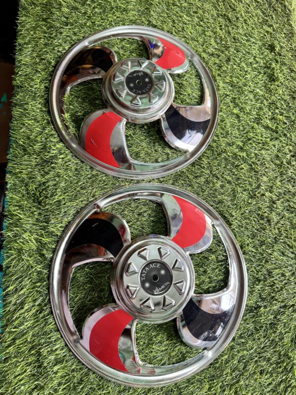 img_4182-2 Red colour 12” inch size for jeeto, Tata ace wheel cap (2 pis) / जीतो / टाटा ऐस व्हील कैप (2 पीस) / 12” inch size (12” इंच टायर साइज के लिये)