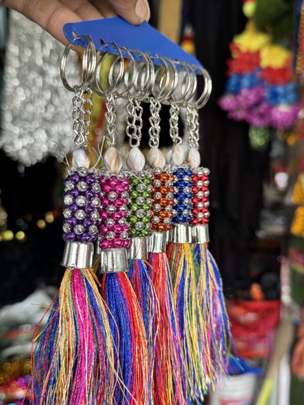 img_4329 New multi jhumka Set of 6 pis / fancy latkan / fancy gonda / new choti / colour choti/ new decoration (6 पीस आयेगा) Heavy and premium❤️