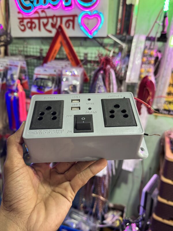img_4375 12V/24V DC to 220V AC Power Inverter Converter with Dual Output, 2 USB Ports & Overload Protection