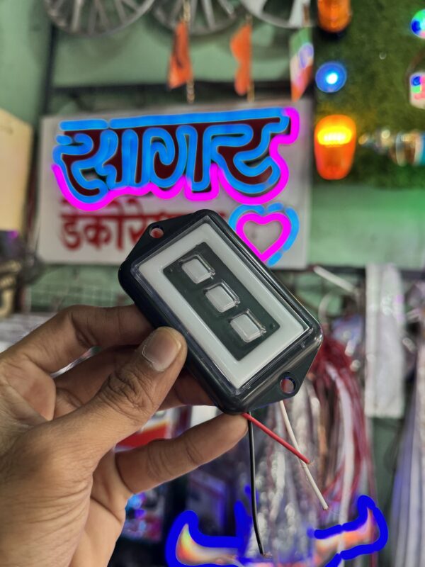 img_4410 4 pis parking light with 3 wire and 2 functions, (12volt सिंगल बैटरी वाले वाहन के लिये) Parking abd indicator, parking light, multi light, milti parking light
