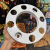 Royal wheel 8 hole wheel cap [crystal white 🤍] 8 nut wheel cap/ heavy wheel cap {3.20 kg weight}