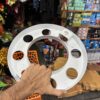 Royal wheel 8 hole wheel cap [crystal white 🤍] 8 nut wheel cap/ heavy wheel cap {3.20 kg weight}