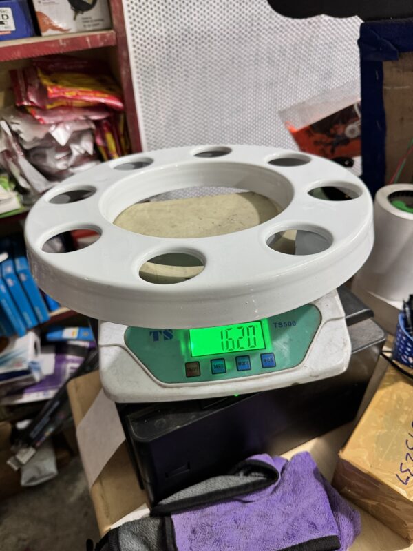 Royal wheel 8 hole wheel cap [crystal white 🤍] 8 nut wheel cap/ heavy wheel cap {3.20 kg weight}