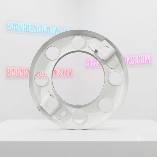 Royal wheel 8 hole wheel cap [crystal white 🤍] 8 nut wheel cap/ heavy wheel cap {3.20 kg weight}