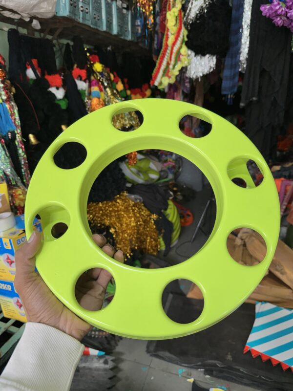 Royal wheel 8 hole wheel cap [Neon Green💚] 8 nut wheel cap/ heavy wheel cap {3.20 kg weight} {लग भाग 3.20 किलो का 2 पीस}