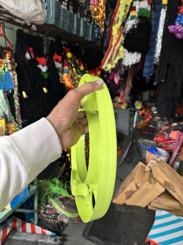 Royal wheel 8 hole wheel cap [Neon Green💚] 8 nut wheel cap/ heavy wheel cap {3.20 kg weight} {लग भाग 3.20 किलो का 2 पीस}