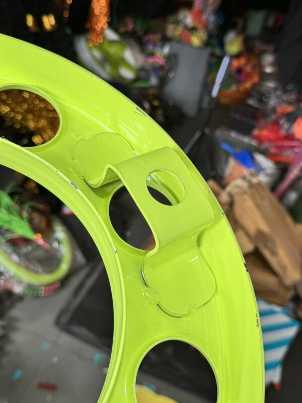 Royal wheel 8 hole wheel cap [Neon Green💚] 8 nut wheel cap/ heavy wheel cap {3.20 kg weight} {लग भाग 3.20 किलो का 2 पीस}
