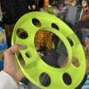 Royal wheel 8 hole wheel cap [Neon Green💚] 8 nut wheel cap/ heavy wheel cap {3.20 kg weight} {लग भाग 3.20 किलो का 2 पीस}