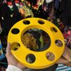Royal wheel 8 hole wheel cap [Turmeric Yellow 💛] 8 nut wheel cap/ heavy wheel cap {3.20 kg weight} {लग भाग 3.20 किलो का 2 पीस}