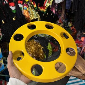 Royal wheel 8 hole wheel cap [Turmeric Yellow 💛] 8 nut wheel cap/ heavy wheel cap {3.20 kg weight} {लग भाग 3.20 किलो का 2 पीस}