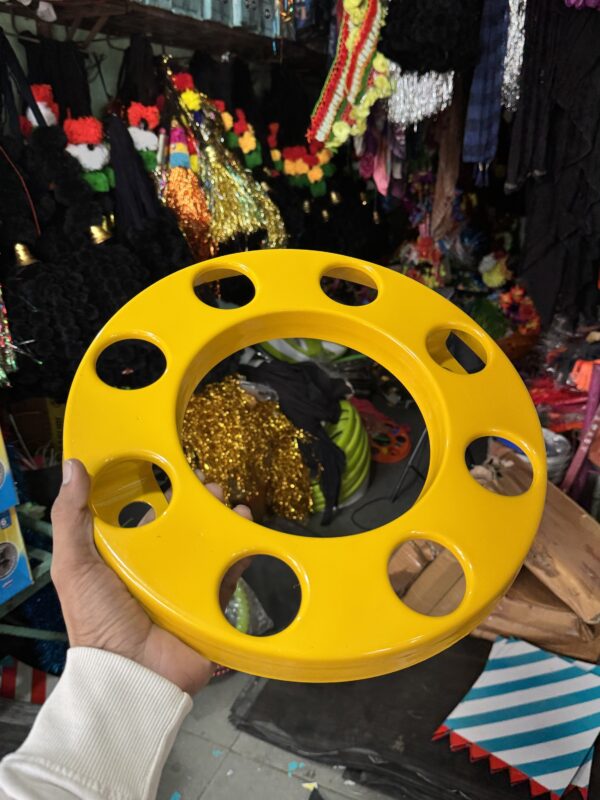 Royal wheel 8 hole wheel cap [Turmeric Yellow 💛] 8 nut wheel cap/ heavy wheel cap {3.20 kg weight} {लग भाग 3.20 किलो का 2 पीस}