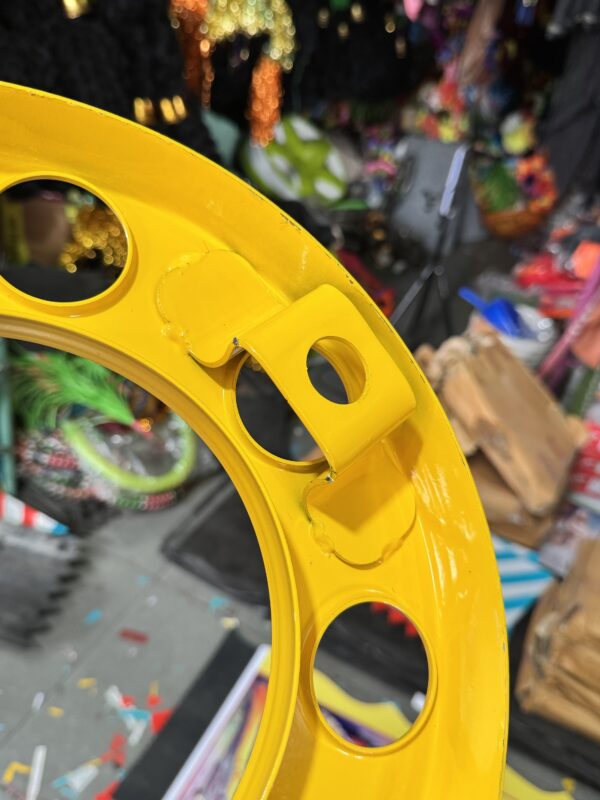 Royal wheel 8 hole wheel cap [Turmeric Yellow 💛] 8 nut wheel cap/ heavy wheel cap {3.20 kg weight} {लग भाग 3.20 किलो का 2 पीस}