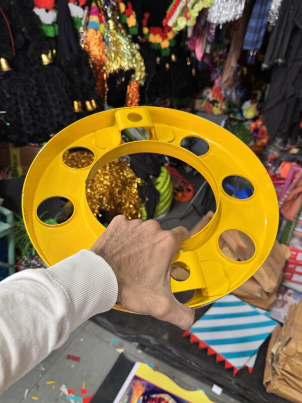 Royal wheel 8 hole wheel cap [Turmeric Yellow 💛] 8 nut wheel cap/ heavy wheel cap {3.20 kg weight} {लग भाग 3.20 किलो का 2 पीस}