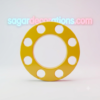 Royal wheel 8 hole wheel cap [Turmeric Yellow 💛] 8 nut wheel cap/ heavy wheel cap {3.20 kg weight} {लग भाग 3.20 किलो का 2 पीस}