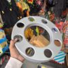 Royal wheel 8 hole wheel cap [Metallic Grey🩶] 8 nut wheel cap/ heavy wheel cap {3.20 kg weight} {लग भाग 3.20 किलो का 2 पीस}