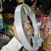 Royal wheel 8 hole wheel cap [Metallic Grey🩶] 8 nut wheel cap/ heavy wheel cap {3.20 kg weight} {लग भाग 3.20 किलो का 2 पीस}