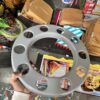 Royal wheel 10 hole wheel cap [Metallic Grey🩶] 10 nut wheel cap/ heavy wheel cap {4.20 kg weight} {लग भाग 4.20 किलो का 2 पीस}