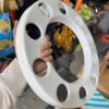Royal wheel 10 hole wheel cap [Crystal White 🤍] 10 nut wheel cap/ heavy wheel cap {4.20 kg weight} {लग भाग 4.20 किलो का 2 पीस}