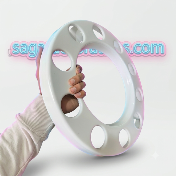 Royal wheel 10 hole wheel cap [Crystal White 🤍] 10 nut wheel cap/ heavy wheel cap {4.20 kg weight} {लग भाग 4.20 किलो का 2 पीस}