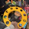 Royal wheel 10 hole wheel cap [Turmeric Yellow 💛] 10 nut wheel cap/ heavy wheel cap {4.20 kg weight} {लग भाग 4.20 किलो का 2 पीस}