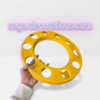 Royal wheel 10 hole wheel cap [Turmeric Yellow 💛] 10 nut wheel cap/ heavy wheel cap {4.20 kg weight} {लग भाग 4.20 किलो का 2 पीस}