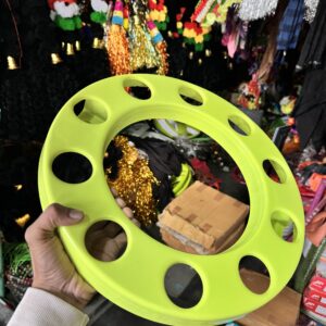 Royal wheel 10 hole wheel cap [Neon Green💚] 10 nut wheel cap/ heavy wheel cap {4.20 kg weight} {लग भाग 4.20 किलो का 2 पीस}