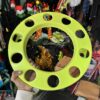 Royal wheel 10 hole wheel cap [Neon Green💚] 10 nut wheel cap/ heavy wheel cap {4.20 kg weight} {लग भाग 4.20 किलो का 2 पीस}