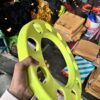 Royal wheel 10 hole wheel cap [Neon Green💚] 10 nut wheel cap/ heavy wheel cap {4.20 kg weight} {लग भाग 4.20 किलो का 2 पीस}