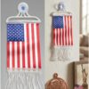 61-e80gieel-_ac_aiweblab1006854t4_fmavif_sf10501050_pq64_-jpg Indian 🇺🇸 Tricolour Mini Flag Car Rear View Mirror Hanging Decor with Suction Cup and Fringe (America)