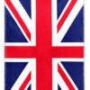 Indian 🇬🇧 Tricolour Mini Flag Car Rear View Mirror Hanging Decor with Suction Cup and Fringe (United Kingdom)