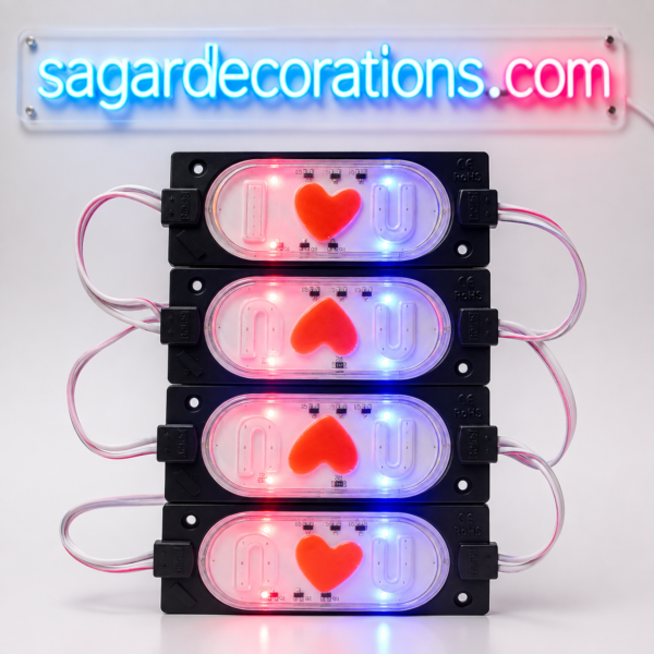 8810bc95-3714-433b-a329-d0501063ab50 4 I Love You Light, (4 pic) red blue glowing / police light / I ❤️ U light, police light, flasher red blue, parking light , (4 पीस आयेगा)(12volt only) (1 बैटरी से चलेगा)