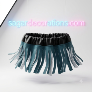img_4648 5" Inch Leatherette Fringed Elastic Steering Wheel Cover, Jammu Cover, Elastic Cover, Elastic Steering Cover, 5 Inch Leather Elastic Cover, Jammu Style Steering Cover, Fringed Leather Steering Cover, Black and Burgundy Elastic Steering Cover, Universal Elastic Steering Cover, Truck Steering Cover Jammu Style, Leatherette Fringe Steering Wrap, Car Steering Fringe Decoration, Premium Jammu Style Steering Grip, Universal Fit Fringed Steering Protector