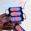 img_4785 4 I Love You Light, (4 pic) red blue glowing / police light / I ❤️ U light, police light, flasher red blue, parking light , (4 पीस आयेगा)(12volt only) (1 बैटरी से चलेगा)