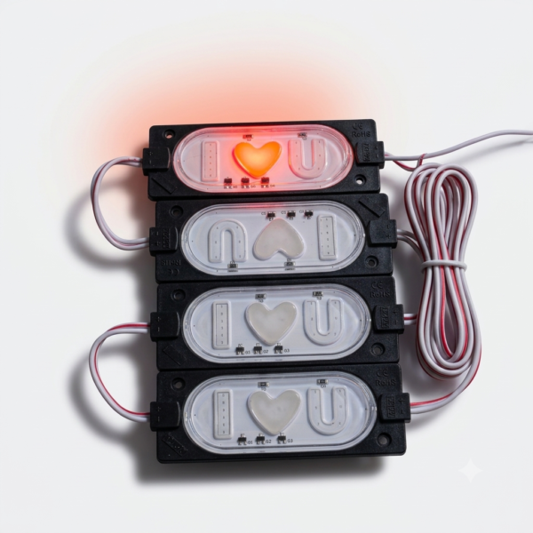 img_4787 4 I Love You Light, (4 pic) red blue glowing / police light / I ❤️ U light, police light, flasher red blue, parking light , (4 पीस आयेगा)(12volt only) (1 बैटरी से चलेगा)