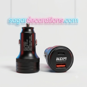 100 watt Fast car charger / kdm car charger / socket charger/ with nilon cable / heavy duty and fast charging support / 35 minutes full charge (3 months warranty)