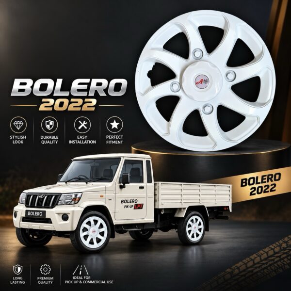 2 pcs New White wheel caps for Bolero / 15” size wheel cap / 2 पीस आयेगा / 15 इंच साइज में व्हील कैप / fiber wheel cap / bolero wheel cap / heavy and durable material