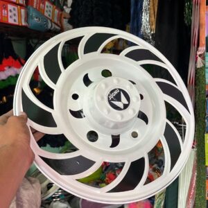 2 White wheel cap [Size R 15” inch] ( *2 pis inside) for Bolero and all 15” inch tyre size / waterproof wheel caps / white design wheel / coating wheels/ coated wheel cover / new wheel cap / fancy wheel cap / veel cap (*2 पीस आयेगा) 15 इंच टायर 🛞 में लगेगा जैसे बोलेरो/ सफ़ेद व्हील कैप / VIP wheel covers