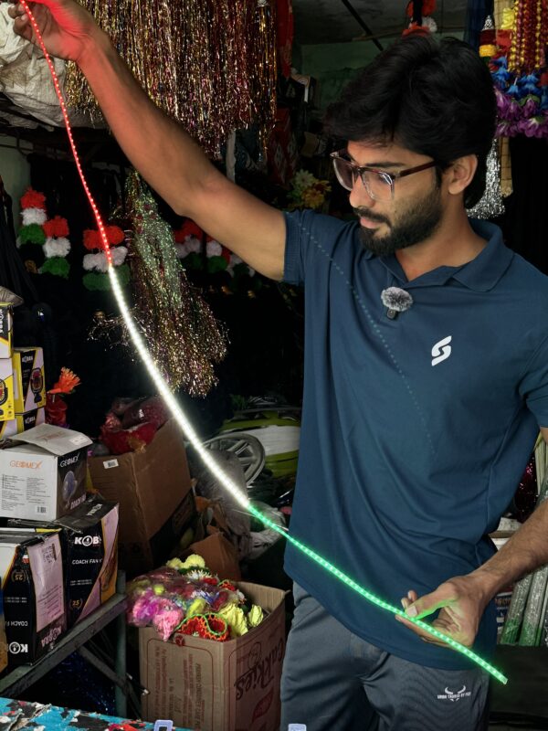 img_5275 Tiranga patta / tiranga LED strip / tiranga strip / led strip 3 colour / india 🇮🇳 / parking strip / parking patti teranga / 100% waterproof strip (size 4 Feet)